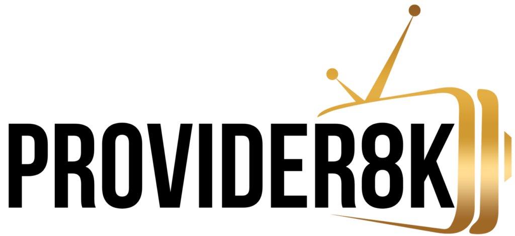 IPTV PROVIDER 8K LOGO black
